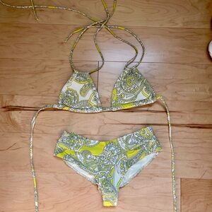 Montce Paisley Bikini in Yellow